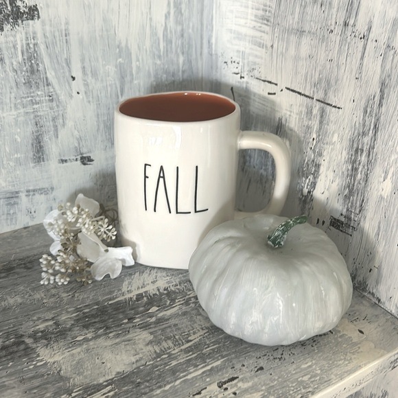 Rae Dunn FALL Y’ALL double sided burnt orange interior mug - Picture 1 of 5